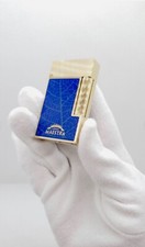 ACCENDINO S.T. DUPONT LIGNE 2 PARTGAS LINEA MAESTRA LACCA BLU e ORO - LIMITED ED