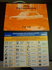 FIAT  131 LIBRETTO USO E MANUTENZIONE  1981 + TABELLA IDEOGRAMMI-COME NUOVO