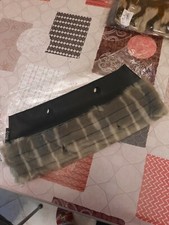 bordo pelliccia o bag mini laser grigio