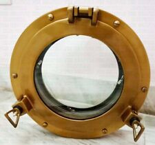 Oblò vetro finestra finitura antica ottone 12" oblò finestra decorazione parete regalo