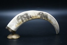 ELEFANTI SCOLPITI A MANO ZANNA