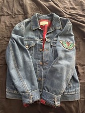 Giacca denim Gucci ricamata