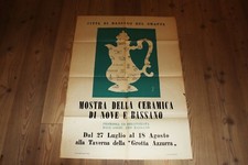 Poster d'epoca Ceramica Bassano Sebellin Antonibon 100cm x 60cm