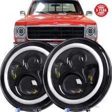 2 fari tondi a LED da 7