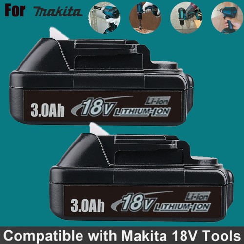 Per batteria makita 18v - 2x,