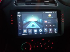 Stereo Radio Touch 9" FIAT PUNTO EVO ANDROID Comandi Volante Carplay Bluetooth