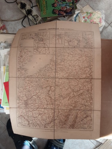 Vintage carta geografica - carta,