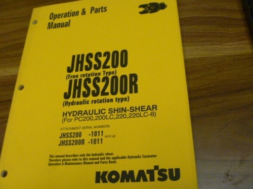 Komatsu jhss200r shin - komatsu,