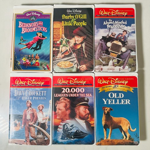 Vhs lot 6 disney - vhs,