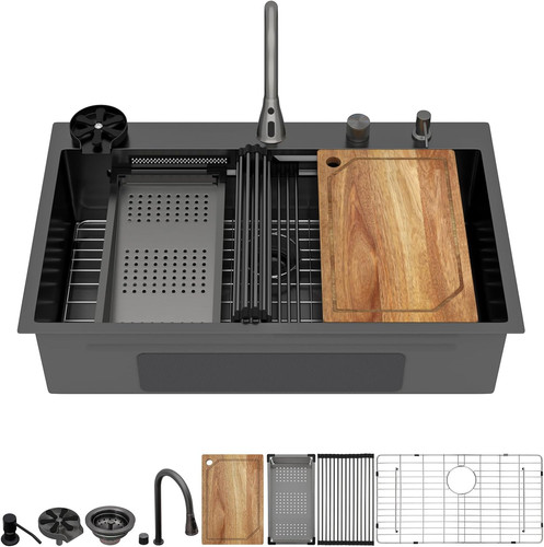 Lavello cucina pollici nero - cucina,