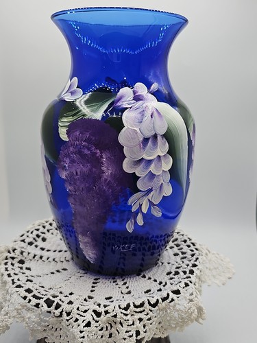 Vaso vintage firmato - , dipinto