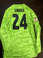 Onana Ajax match worn issued shirt Eredivise Nederland maglia preparata inter