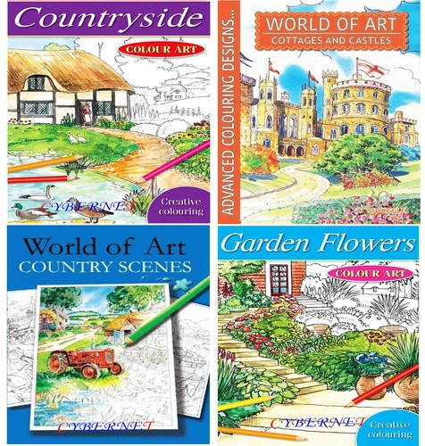 Adult art colour therapy - art,