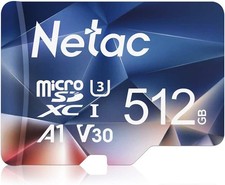 Netac 512GB Micro SD A1, U1, C10, V10, FHD, 600X, TF Memory Card...