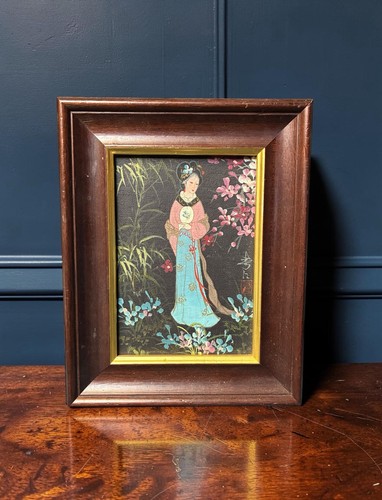 Dipinto olio vintage orientale
