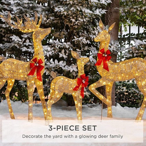 Set luci natale renna - set,