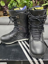Scarpe da snowboard Adidas Tactical ADV livello oro taglia UK 10 nuove FW3098 nere