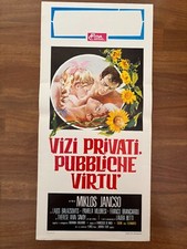 125S locandina,VIZI PRIVATI, PUBBLICHE VIRTU'  1976 Miklos Jancso Villoresi