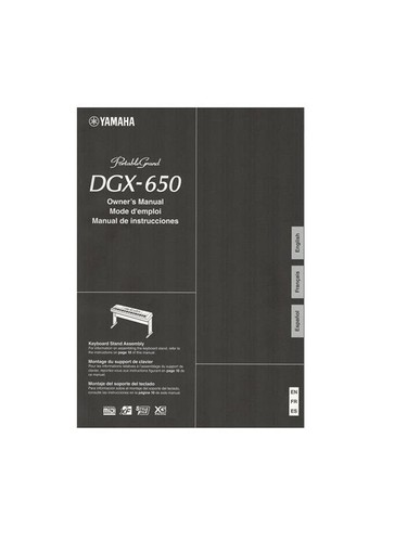 Yamaha dgx 650 manuale - dgx-650,