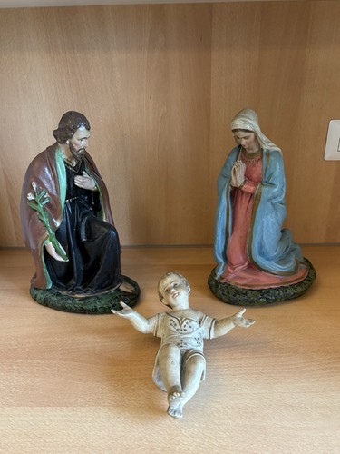 Sacra famiglia vecchie statue - famiglia,