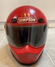 Casco Simpson Racing Rosso M