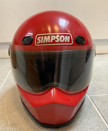 Casco simpson racing rosso - simpson,