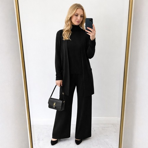 Tris donna nero elegante - donna,