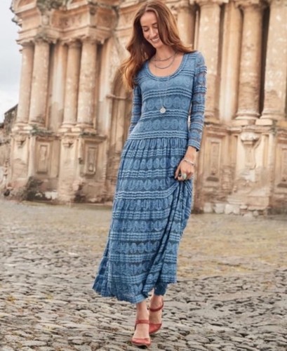 Maxi abito sundance - maxi, blu