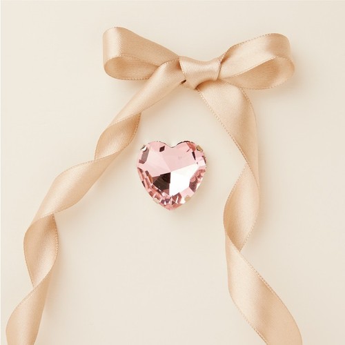 Calamita strass cuore oro - , ø