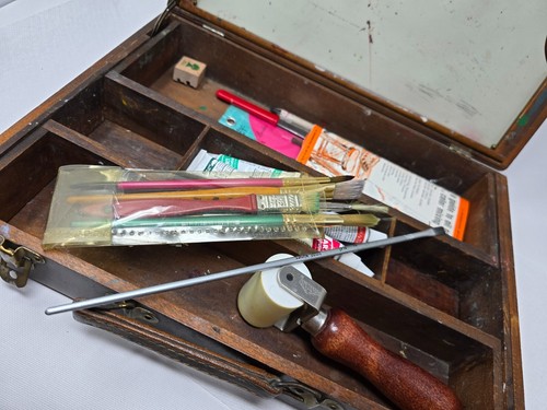 Scatola vintage legno per - legno,