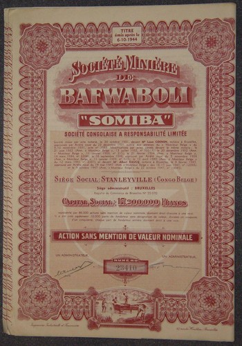Societe miniere bafwaboli - societe,