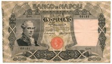 500 LIRE BANCO DI NAPOLI