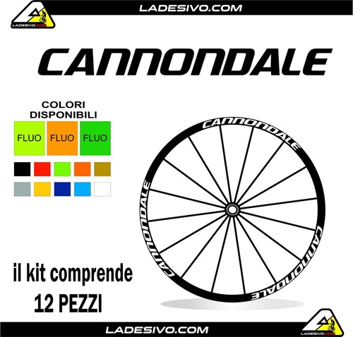 Kit adesivi cerchi cannondale - adesivi,