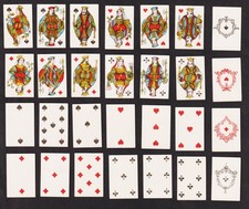 Miniature Carte Da Gioco Modello Francese Gioco 1880