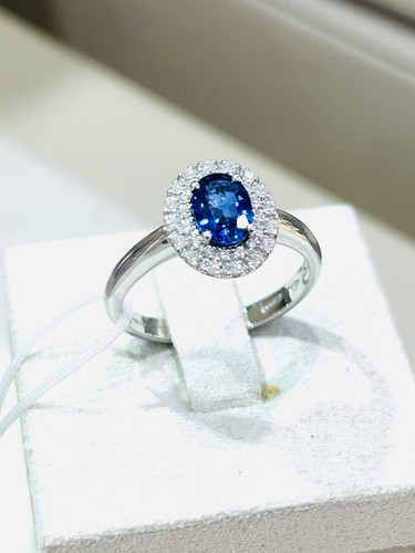 Anello con zaffiro - zaffiro, e
