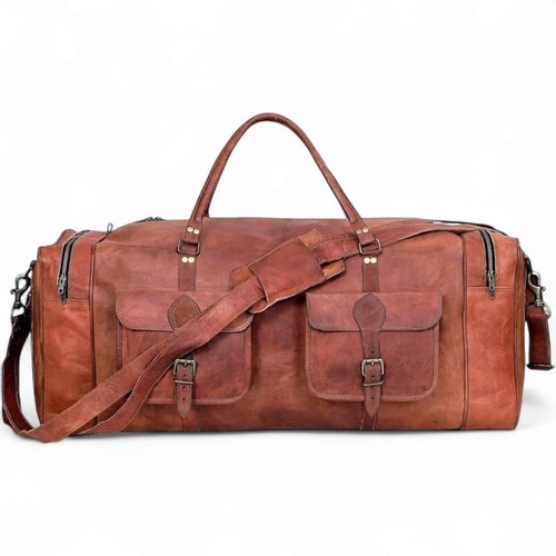 Borsone pelle fatto mano - borsone, a