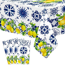 3pz tovaglia capri limone - tovaglia,