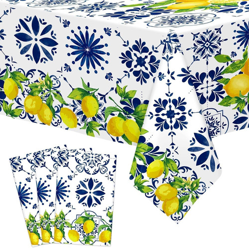 3pz tovaglia capri - tovaglia, limone