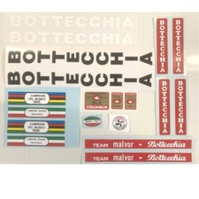 Set decalcomanie Bottecchia Team Malvor anni 80 retrò vintage nuove