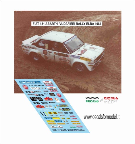 Decals fiat 131 - 1:43,