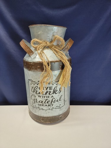 Contenitore latte metallo