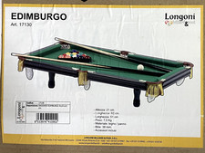 Mini Biliardo in legno Longoni Edinburgh Snooker
