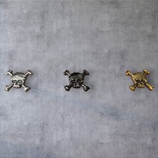 ☠️🏴‍☠️☠️ Oakley X Spilla Teschio Scatter Tipo Metallo ☠️🏴‍☠️☠️ 1 Pollice (1") Personalizzata