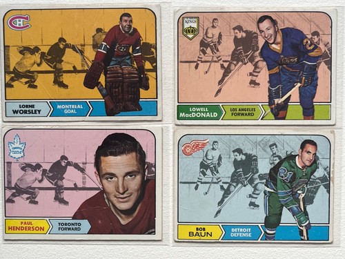 1968 topps hockey cards - hockey,