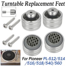 Per giradischi Pioneer piedini di ricambio alluminio PL-512 /514 /516 /518 /540 /560