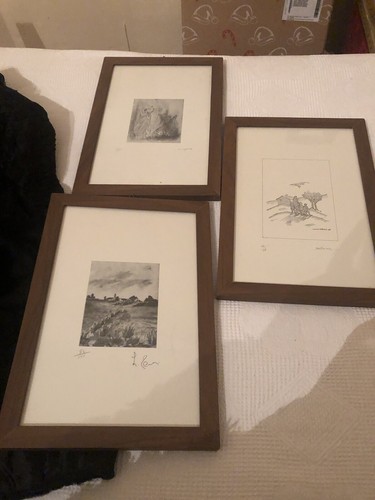 Tre quadri con stampe - con,