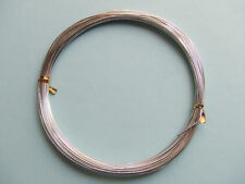 10mt  di filo in alluminio 0,6mm colore argento bijoux