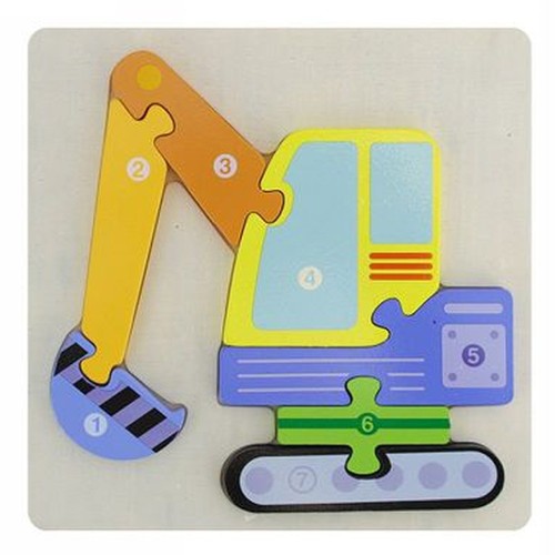 Puzzle blocco legno - puzzle, 3d