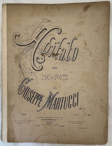 Agitato per pianoforte - per,