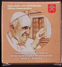 VATICANO 2015 PAPA FRANCESCO - MEDAGLIA ANNO SANTO DELLA MISERICORDIA - BRONZO